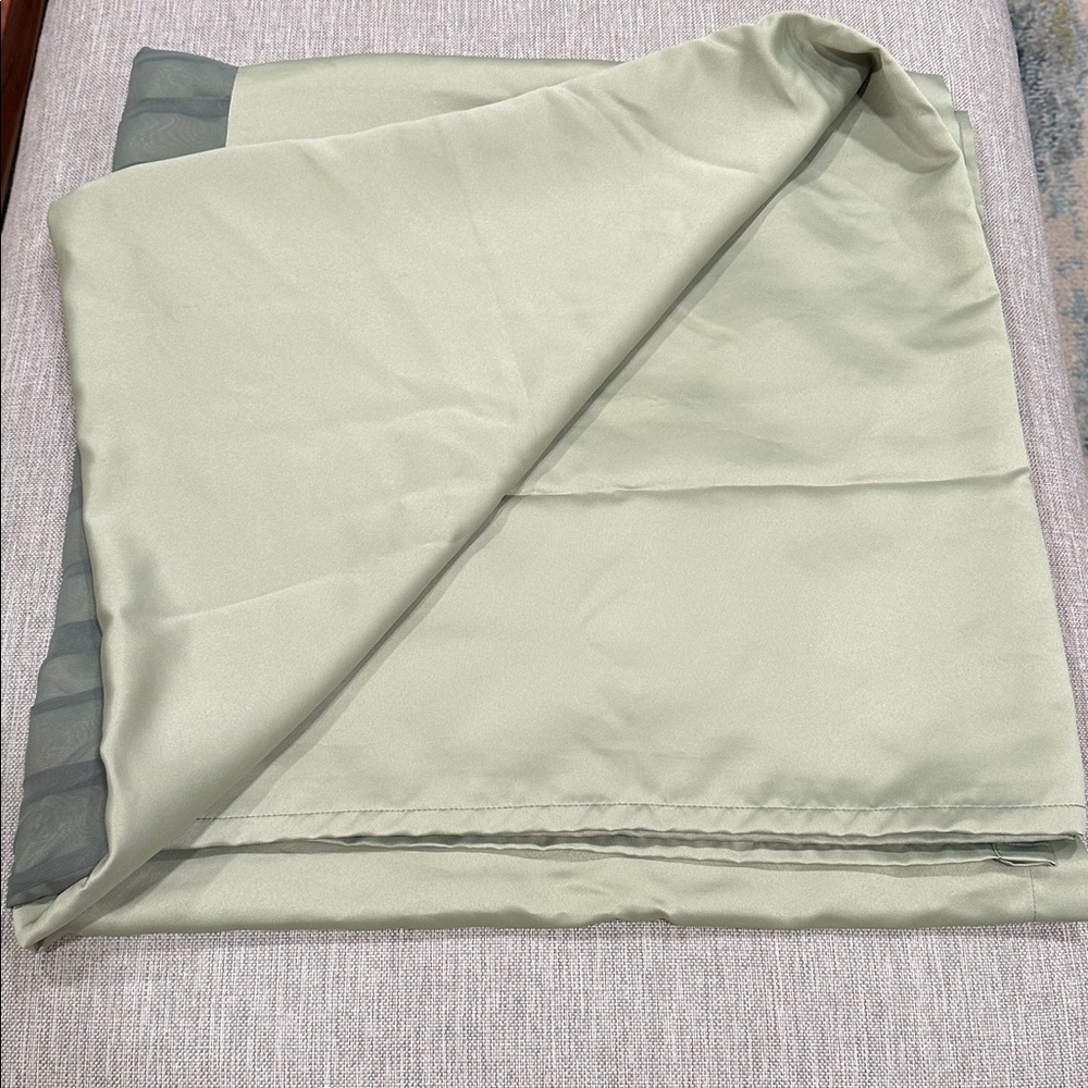 🎋🚿 Zen Green Nicole Miller New York Fabric Shower Curtain - Picture 7 of 13